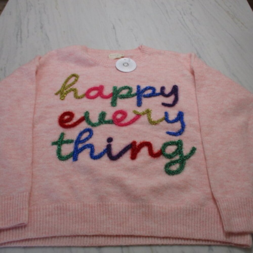 NWT Happy Everything Sweater Sz Med/Large